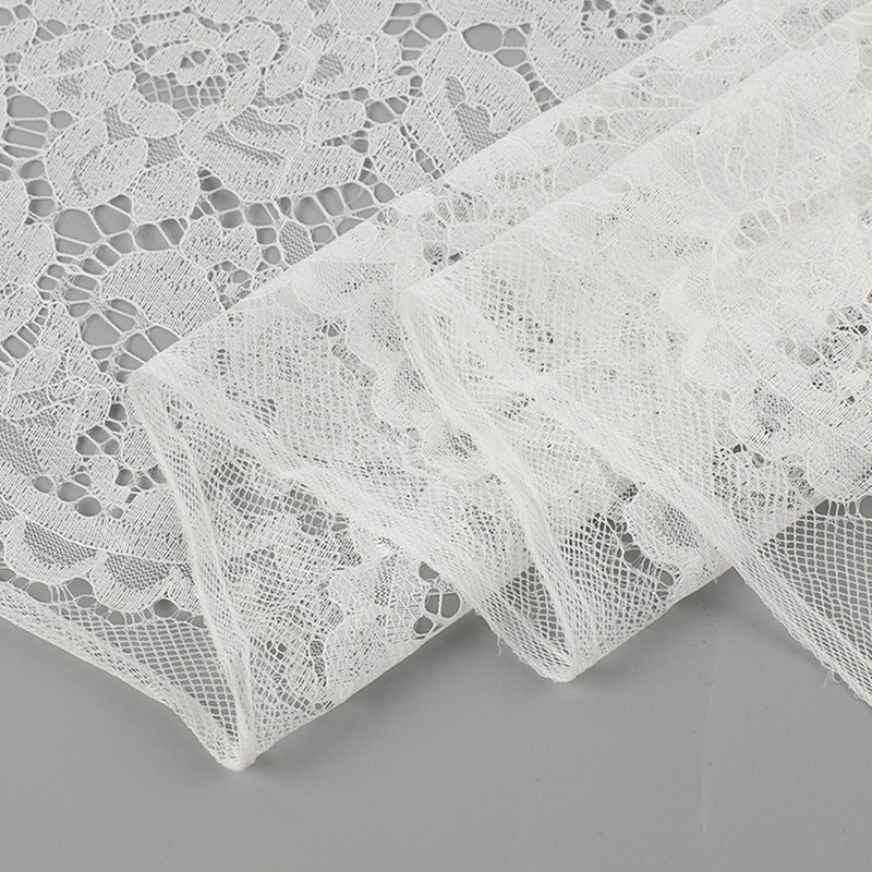 Lace Fabric Dress Lingerie Polyester Warp Knit for Women's Wear Wholes 8